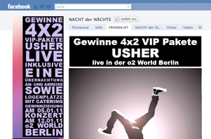 Referenz - Facebook Digibet Usher Gewinnspiel